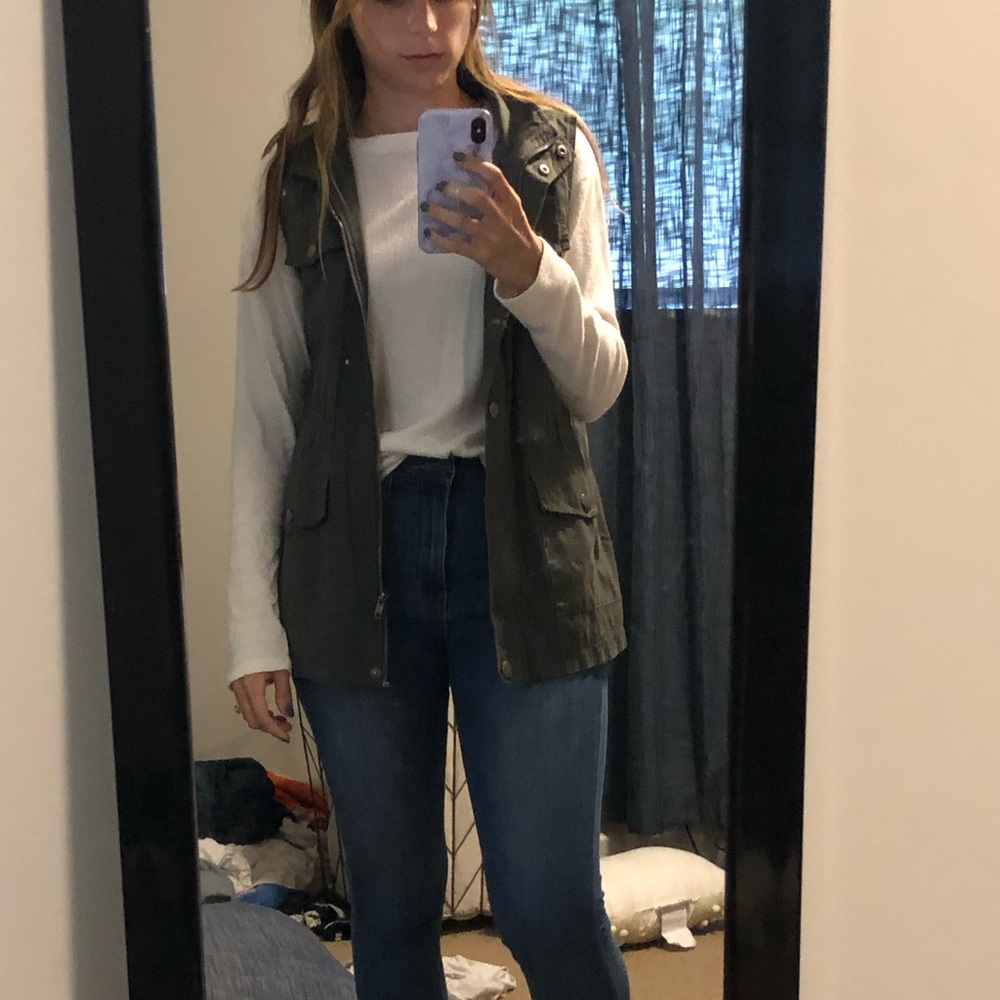 Army green vest